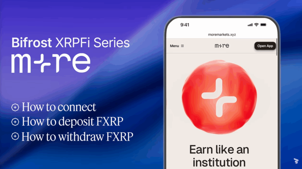 Earn with XRP on MoreMarkets: Deposit FXRP & Earn